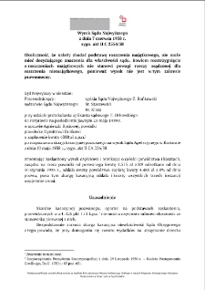 Decision of the Supreme Court of 7 June 1938, Shelfmark II C 2554/38