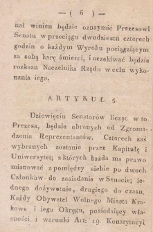 Act of the Assembly of Representatives of the Free City of Cracow of July 5, 1844. Law on judicial execution.