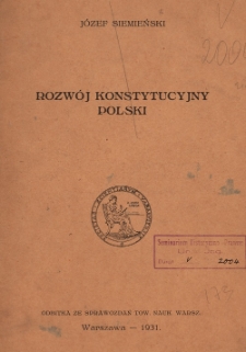 Rozw&oacute;j konstytucyjny Polski