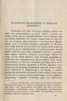 Wójtostwo krakowskie w wiekach średnich