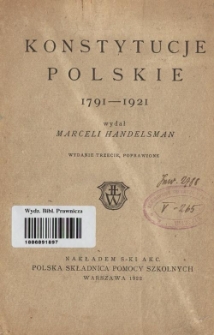 Konstytucje polskie 1791-1921