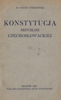 Konstytucja Republiki Czechosłowackiej