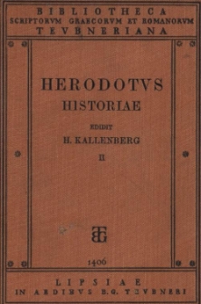 Herodoti Historiarum libri IX. Vol. 2