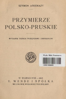 Przymierze polsko-pruskie