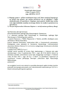 Wyrok Sądu Najwyższego z dnia 21 marca 1929 r. sygn. akt III Rw 263/29
