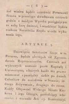 Act of the Assembly of Representatives of 3 January 1822. Establishment of the House of Commons