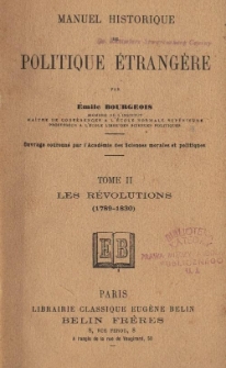 Les révolutions (1789-1830)