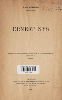 Ernest Nys