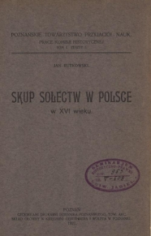 Skup sołectw w Polsce w XVI wieku