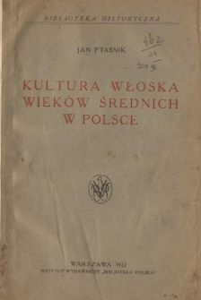 Kultura włoska wieków średnich w Polsce