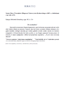 De recedentibus in communi (Academy of Sciences (PAN) K&oacute;rnik Library, 802)