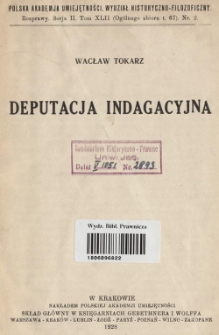 Deputacja indagacyjna