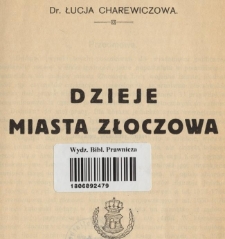 Dzieje miasta Złoczowa