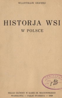 Historja wsi w Polsce