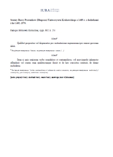 Regulations concerning conduct toward the senior (Academy of Sciences (PAN) Kórnik Library, 802)