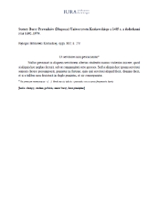 Speciale de servitoribus communitatis (Academy of Sciences (PAN) K&oacute;rnik Library, 802)