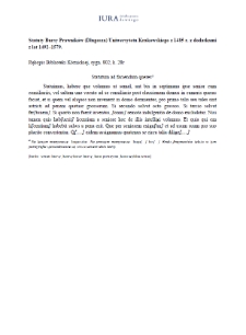 Statutum ad faciendum queres (Academy of Sciences (PAN) Kórnik Library, 802)