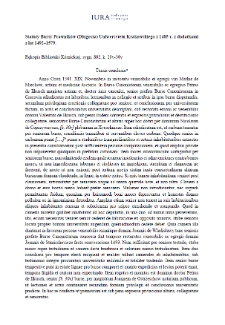 Resolution of the University of Krakow of November 19, 1501 (Academy of Sciences (PAN) Kórnik Library, 802)