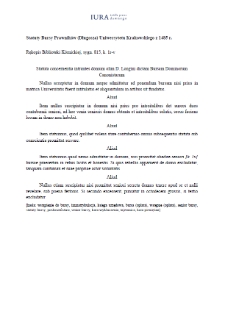 Statuta concernentia intrantes domum (wersja rkp. Biblioteki Kórnickiej, sygn. 815)