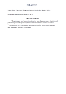 De lectione ad mensam (wersja rkp. Biblioteki Kórnickiej, sygn. 815)