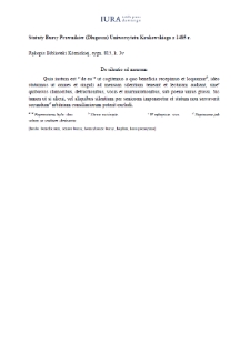 De silentio ad mensam (Academy of Sciences (PAN) Kórnik Library, 815)