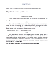 De iniuriis circa tabulam (Academy of Sciences (PAN) Kórnik Library, 815)