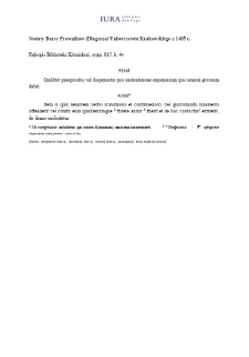 Przepisy dotyczące zachowania wobec seniora (wersja rkp. Biblioteki Kórnickiej, sygn. 815)