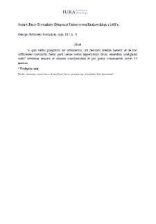 On insults (Academy of Sciences (PAN) Kórnik Library, 815)