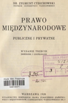Prawo międzynarodowe publiczne i prywatne