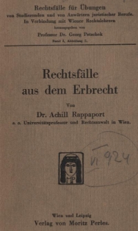 Rechtsfälle aus dem Erbrecht