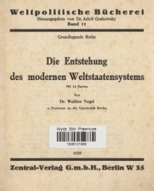 Die Entstehung des modernen Weltstaatensystems