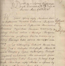 Księgi wielkorządów krakowskich sygn. 29/28/0/4/58 Sprawa pierwsza, s. 1–2