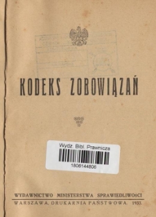 Kodeks zobowiązań
