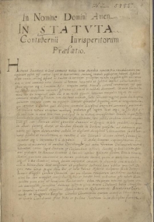 Statutes of Długosz Bursary of 1685 (Jagiellonian Library, 5485)